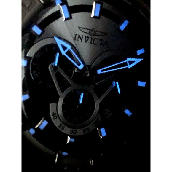 Invicta Men's Watch 29569 Bolt Quartz Chronograph Silver Black Steel 50mm Case - Picture 8 of 15